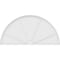 Ekena Millwork Half Round 4 Spoke Architectural Grade PVC Pediment, 86"W x 43"H x 2"P PEDPS086X430HRO04 - alternate 6